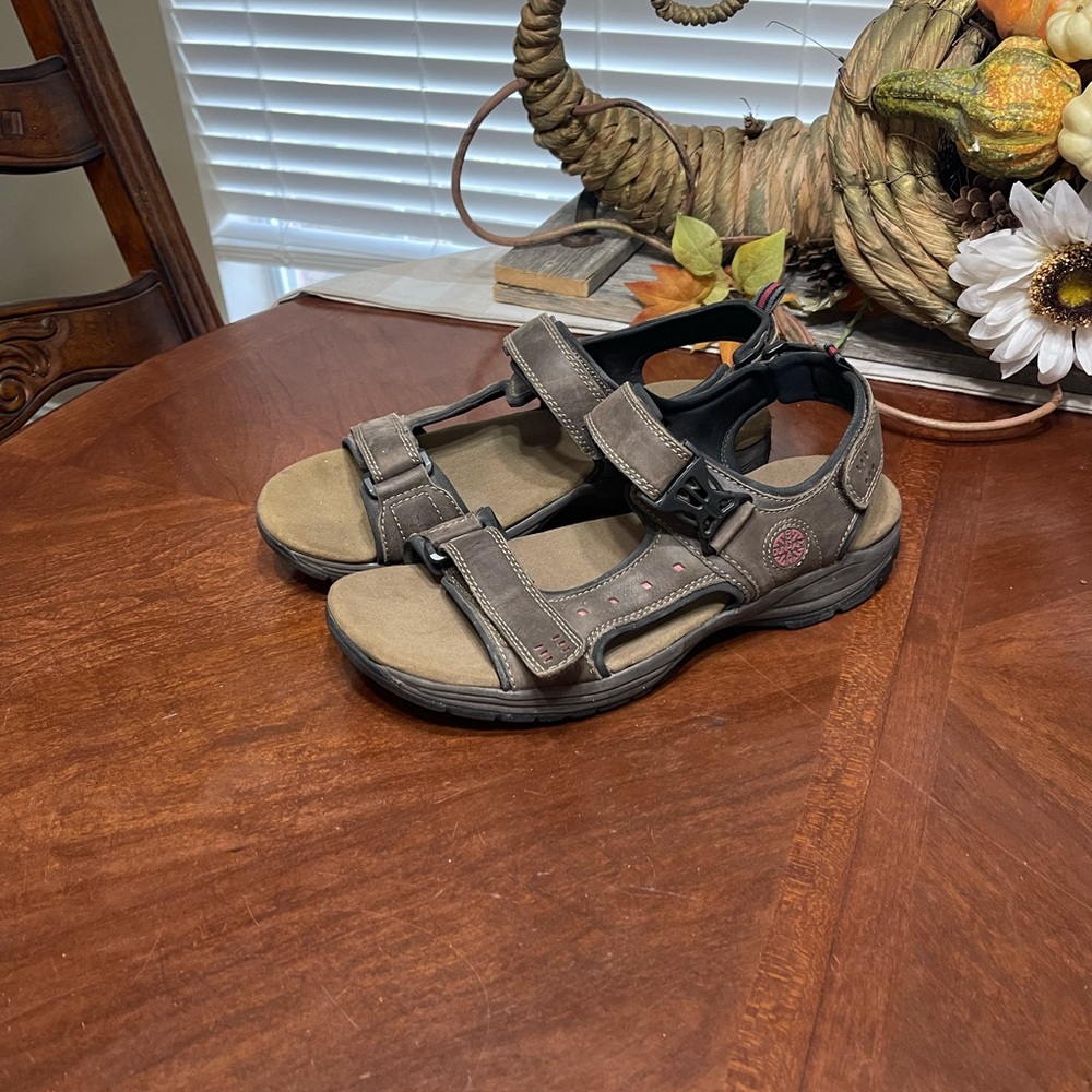 Dunham Nolan fisherman hiking  Leather Sport Sandals